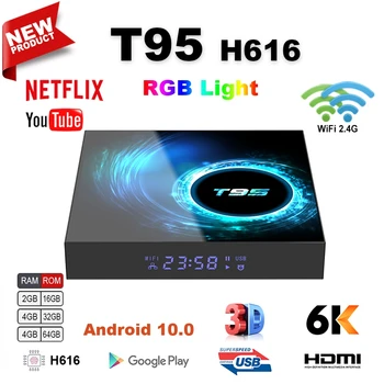 Android 10.0 T95 Smart Tv Box 6k 2.4 g & 5g Wi-fi