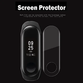 Ekrano apsaugos Xiaomi Mi juosta 5 4 3 Apyrankę Filmas Visiškai Padengti Apsaugine Stiklo Xiomi Miband 5 Apyrankę Apsaugos Atveju