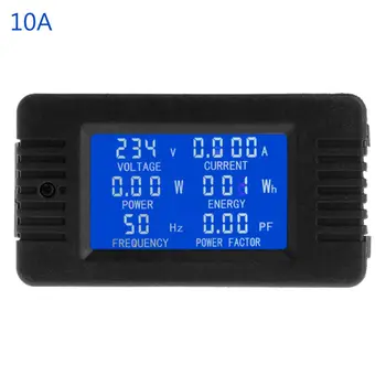 6in1 Aiškiai Energijos Skaitymo Digital AC 80~260V Elektros Energijos Monitorius Įtampa Srovės KWh Vatmetrą 100A