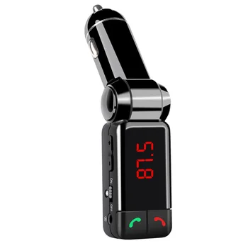 BC06B FM Siųstuvas Automobilių Belaidė laisvų Rankų Skambučių MP3 Grotuvas Dual USB Įkroviklis Reguliuojamas FM Radijo Adapterį su AUX