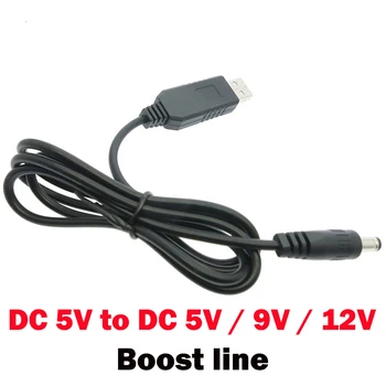USB galia padidinti linija DC 5V DC 5V / 9V / 12V Žingsnis IKI Modulis USB Keitiklis Adapterio Kabelį 2.1x5.5mm Kištuko aokin