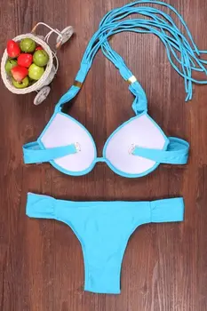 2021 m. Vasarą Moterys Seksualus Bikini Paminkštinta Push-up Bikinis Nustatyti Paplūdimio maudymosi kostiumėlį Ponios Maudymosi Kostiumą Moterų maudymosi Kostiumėliai Paplūdimio