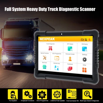 NEXPEAK K2 OBD2 Skaneris Sunkvežimių Diagnostikos Įrankiai Visą Sistemą Sunkiųjų Dyzelinių Sunkvežimių, Autobusų OBD 2 Scanner Dyzelinas OBD2 Diagnostikos