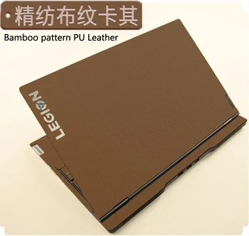 (Bambuko modelis PU Oda) 1PCS Viršų Odos Lipdukas Padengti Lenovo S940-14/Ideapad 5 15