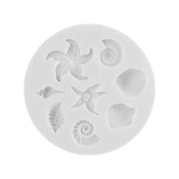 3D Mielas Seashell Formos Silikoninės Formos šokoladiniai Saldainiai 
