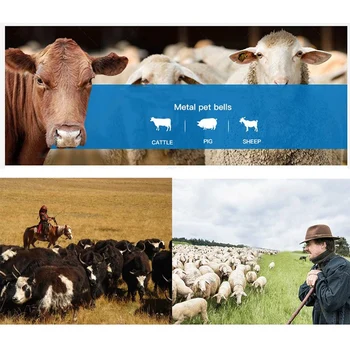 6 Vnt Metalo Karvės Varpas, Cowbell Retro Bell Arklių, Avių Ganymo Vario, Karvių Varpai Triukšmą Kūrėjai