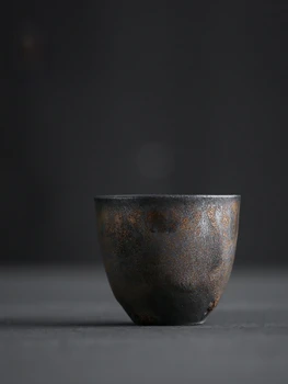 Japonų Stiliaus Smulkūs Keramikos Puodelis Klasikinis Auksu Derliaus Kūrybos Rankų darbo, Unikali Dovana, Vyną, Espreso Kavos Puodelį, Virtuvės reikmenys