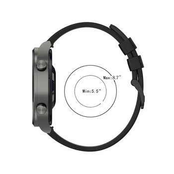 22mm Silikono Smartwatch Sporto Riešo Watchband Už 