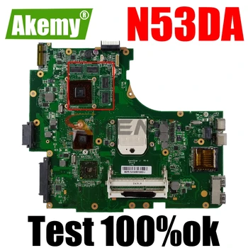 AKEMY N53DA Nešiojamojo kompiuterio motininė Plokštė, Skirta ASUS N53DA N53D N53 Bandymo Originalus Mainboard