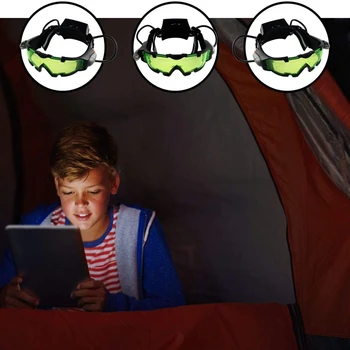 Naktinio Matymo Akiniai Reguliuojamas Vaikai LED Naktį Akiniai Lenktynių Dviračiai Medžioklės Apsaugoti Akis Vaikų Dovanų