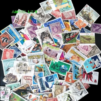 50 VNT Visi Skirtingi Australija Naudojamos Pašto ženklai Su Pašto Ženklą, Skirtą Rinkti A0320