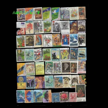 50 VNT Visi Skirtingi Australija Naudojamos Pašto ženklai Su Pašto Ženklą, Skirtą Rinkti A0320