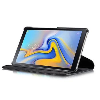 360 Sukasi PU Odos Flip Cover For Samsung Galaxy tab 10,5 2018 T590 Atveju SM-T590 Tablet Stand Lankstymo Folio Atveju Fundas
