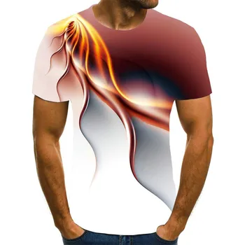 2021 vėliau kaip karšto 3D spausdinimo anotacija spalvinga juostelės modelio trumparankoviai marškinėliai