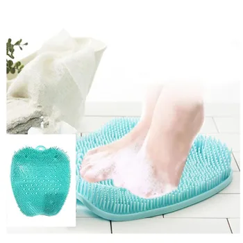 1 vnt. Silikoninių dušo pėdų masažo vonia batų šepetys koja valytoja spa pėdų plovimo koja teptuku namų vonios tingus plovimas MJ918