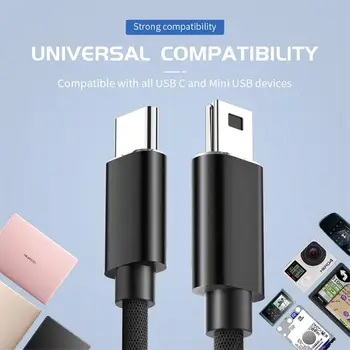 USB Type C Mini USB Greita Įkrovimo Kabelis, USB2.0 Mobiliojo Telefono Įkroviklio, Duomenų Perdavimo Kabelis Samsung 
