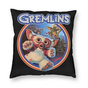 Gremlins 84 Pagalvėlių Apvalkalus, Sofos Apdailos Gizmo 80s Filmą Mogwai Monstras Retro Sci Fi Aikštėje Mesti Pagalvės užvalkalą 40x40