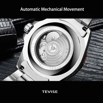 TEVISE vyriški Mechaniniai Laikrodžiai Prekės Prabangus Automatinis laikrodis Vyrams, Vandeniui Laikrodis vyrų Laikrodis relogio masculino