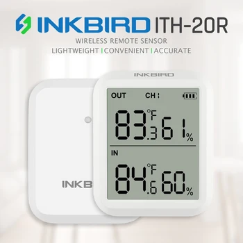 Inkbird OSIOS 20 20R Skaitmeninis Termometras Elektriniai Drėgmėmačiu Temperatūros ir Drėgmės Nuotolinio Matavimo Stotį Sauna