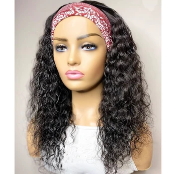 Ekrano užsklandą perukas žmogaus plaukas garbanotas perukas ilgi tiesūs žmogaus plaukų perukai už juodaodžių moterų Brazilijos remy Plaukų lankelis perukas