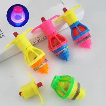 4Pcs Vaikai Giroskopas Žaislas LED Mirksi Šviesos Peg Top Muzika Giroskopas Vaikams Žaislas Greito Sukimosi Šalies Prekių
