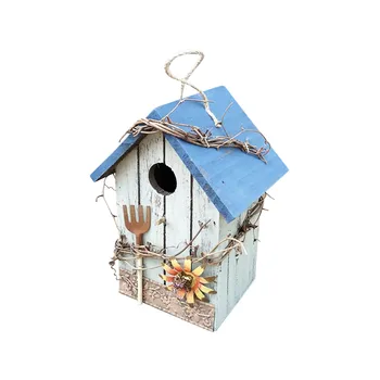 Medinis Paukštis Namas Inkilėlį Kabinti Paukščių Lizdai Namų, Sodo Puošmena Birdhouses Už Ne Paukštis Narve Priedai