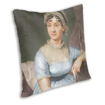 Jane Austen Pagalvėlė Padengti 40x40 Apdailos Spausdinimo Puikybė ir Prietarai Mesti Pagalvės užvalkalą už Sofos Dvi Pusės