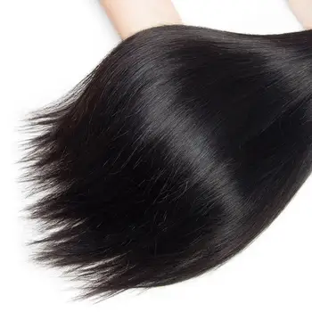 Yavida Malaizijos Kaulų Tiesūs Plaukai Ryšulius Su Uždarymo Nemokamai Dalies 4x4 Šveicarijos Nėrinių Natūralių Spalvų Ne Remy Human Hair Ryšuliai