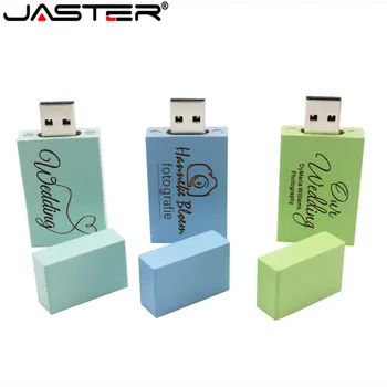 JASTER Sintetinių Medienos Aplinkos Suyranti 4GB 64GB 128GB Logotipą USB Atmintinę 