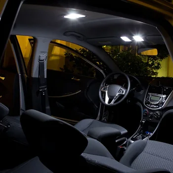11pcs Ledo Mėlyna Balta Klaidų Automobilių, LED Lemputes, Interjero Žemėlapis Dome Skaitymo Šviesos Rinkinys, Skirtas 