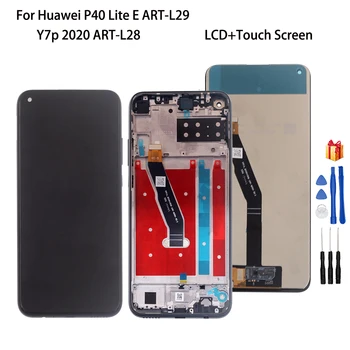 Originalą Huawei P40 Lite E MENAS-29 / Y7p 2020 MENO-L28 LCD Ekranas Jutiklinis Ekranas skaitmeninis keitiklis Asamblėjos Telefono Dalys, Ekranas +Rėmelį