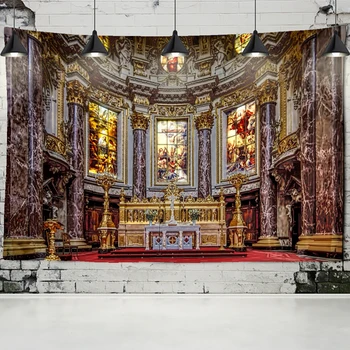 Viena Krikščionių Bažnyčia Jėzus Gobelenas Namų Dekoro Sienos Meno Freskos Lašas Sienų Medžiaga Kristaus Sieniniai Gobelenai Bažnyčios Dekoravimas