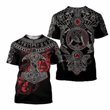 2021 m. vasarą naujas vyrų viking 3DT shirt spausdinti drabužių, karšta tendencija punk t-shirt harajuku vyrų viršų