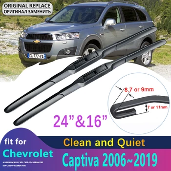 Priekiniai Valytuvai Už Chevrolet Captiva 2006~2019 Holden Daewoo Winstorm Reikmenys, Auto Automobilio Priekinio Stiklo 2016 2017 2018