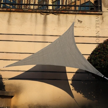 Pilka Trikampis, Saulės Pavėsyje Plaukti Pralaidus Anti-UV skėtį nuo saulės Net Lauke, Saulės Pasislėpti Baldakimu Lauko Terasoje Baseinas skėtį nuo saulės Burės