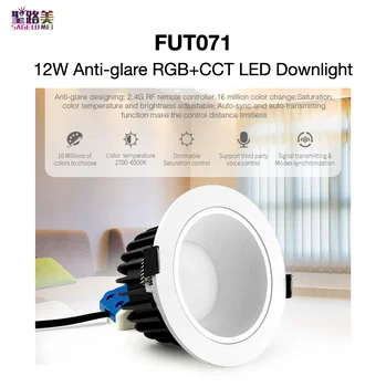 FUT071 12W Anti-glare RGB+BMT LED Downlight 16 Milijonų Spalvų 2.4 G RD Smartfon APP Trečiosios Šalies Valdymo Balsu Mi-Šviesos MiBOXER