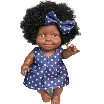 Afrikos Lėlės Žaislas Juodosios Lėlės Reborn Baby Doll Kalėdų Dovana Kūdikio Kilnojamojo Jungtinio Afrikos Žaislas, Lėlė Baby Doll Dovana Žaislas Vaikams