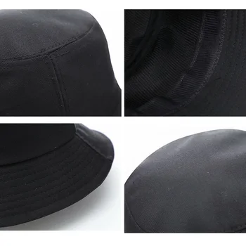 Unisex Harajuku kibiro kepurę high-end LOGOTIPĄ ponios vyrų žvejybos žvejys skrybėlę vasaros lauko Panama hip-hop skrybėlę