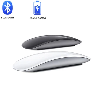 Bluetooth 5.0 Belaidės Pelės Įkraunamą Jutiklinį Roller Silent Magic Slim Mause Lazerinės Kompiuterio Pelės 