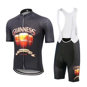 2020 ALAUS VYRŲ dviračių džersis nustatyti, juoda dviračiais, dviračių drabužių, įvairių tipų gelio juostelę Viršuje dviračių lenktynių drabužius MTB jersey rinkinys
