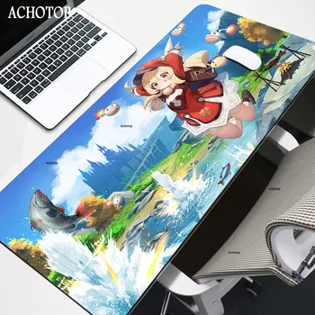 Genshin Poveikio Pelės Mygtukai Didelis XXL Žaidėjus Gumos Žaidimų Kilimėlis Anime Klaviatūros Nešiojamas Kompiuteris, Greičio Pelės Pelės Žaisti Stalo Patiesalai