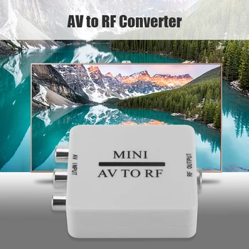 AV RF Video Konverteris, Patvarus, Praktiškas Daugiafunkcinis Classic HD Vaizdo Adapteris Paramos RF 67.25/61.25 MHz Stiprintuvas