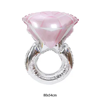 Deimantinis Žiedas Balionas Valentino Dienos Pasiūlymas Balionas Vestuvių Kambarį Apdailos Deimanto Žiedas Aliuminio Plėvelės Balionas