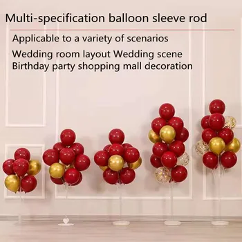 1pcBalloon laikiklis grindų apdailos ramstis kelių veda į vestuvių scena išdėstymas gimtadienio apdaila