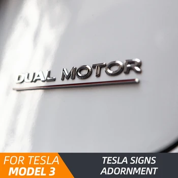 Nauja Erdvė X Lipdukas, Skirtas Tesla Model 3 2021 Priedai Raidžių Uodega Laišką Etiketės Dual Model3 Automobilių Logotipą Tesla Model Y S Automobilį