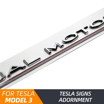Nauja Erdvė X Lipdukas, Skirtas Tesla Model 3 2021 Priedai Raidžių Uodega Laišką Etiketės Dual Model3 Automobilių Logotipą Tesla Model Y S Automobilį