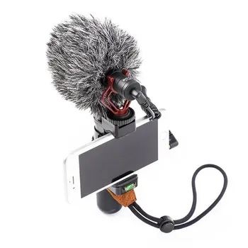 Fotoaparato tiesioginės kontaktinės jungties Shock Mount su Rycote Lyra-Laikiklis, skirtas Važinėti VideoMicro Vaizdo Mic Man BOYA MM1 Mikrofonas telefonų priedai
