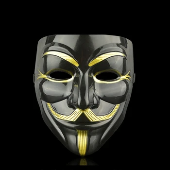Helovinas Kaukės Cosplay V for Vendetta Hakeris Kaukė Anonimas Guy Fawkes Kalėdų Suaugusiųjų Vaikas Švenčių Maskuotis Filmo Tema-Kaukė