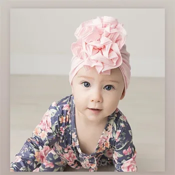 Kūdikių Pavasarį, Rudenį Indijos Medvilnės Gėlių Juodai Baltą Dryžuotą Kepurę