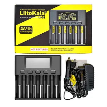Liitokala Lii-500 Lii-500S Lii-S6 Lii-PD4 LCD 18650 baterija 3.7 V 18350 18500 21700 25500 26650 AA AAA ličio baterijos kroviklis
